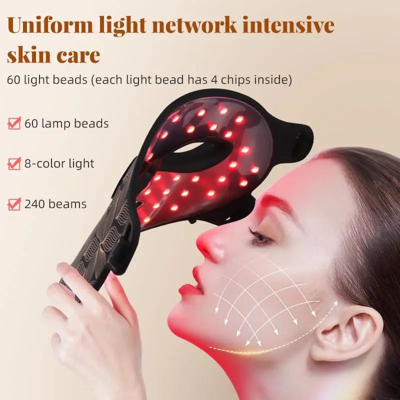 TheraPro2 LED Beauty Mask - 8 Color Red Light Therapy 