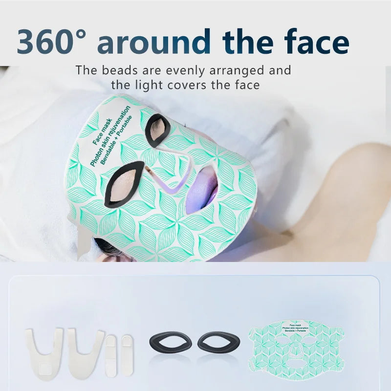 TheraPro2 LED Beauty Mask - 8 Color Red Light Therapy 