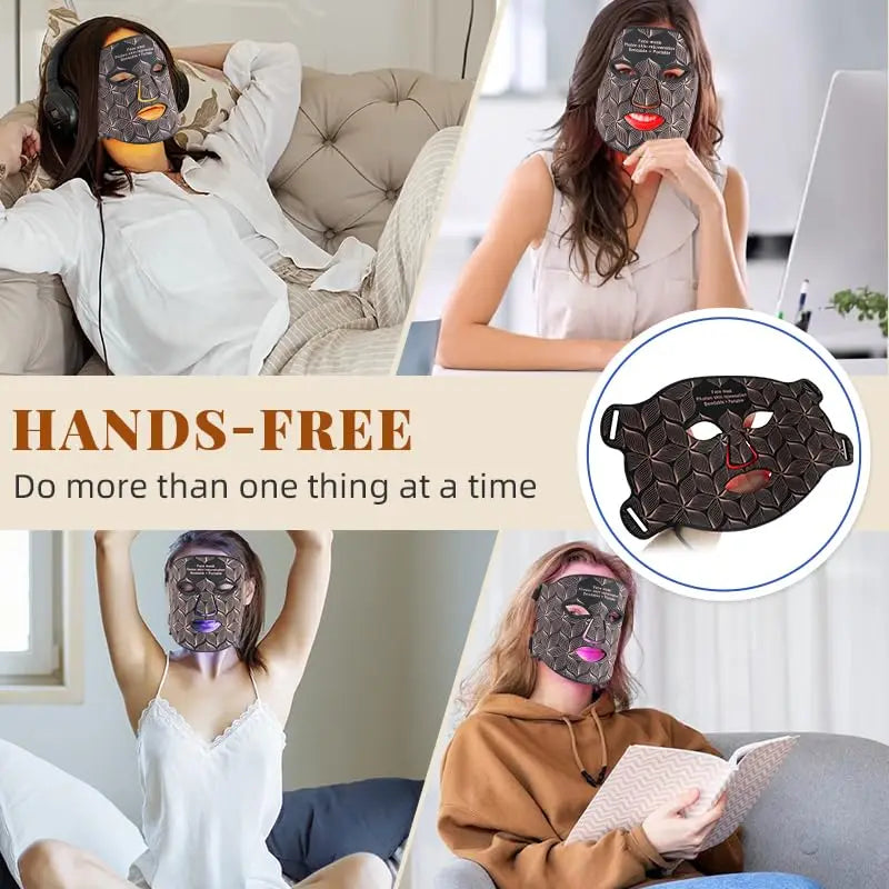 TheraPro2 LED Beauty Mask - 8 Color Red Light Therapy 